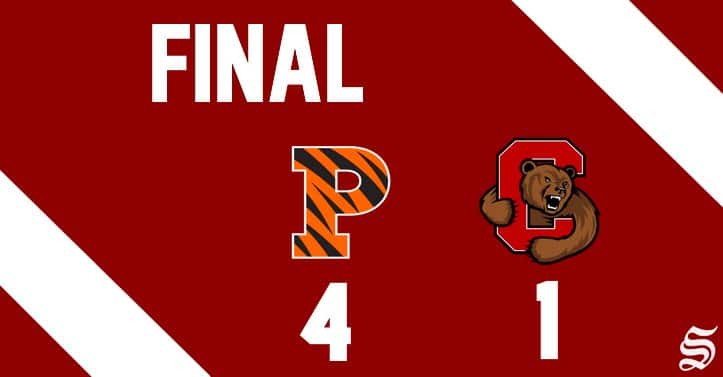 Cornell tripped up by Princeton in Lake Placid, 4-1