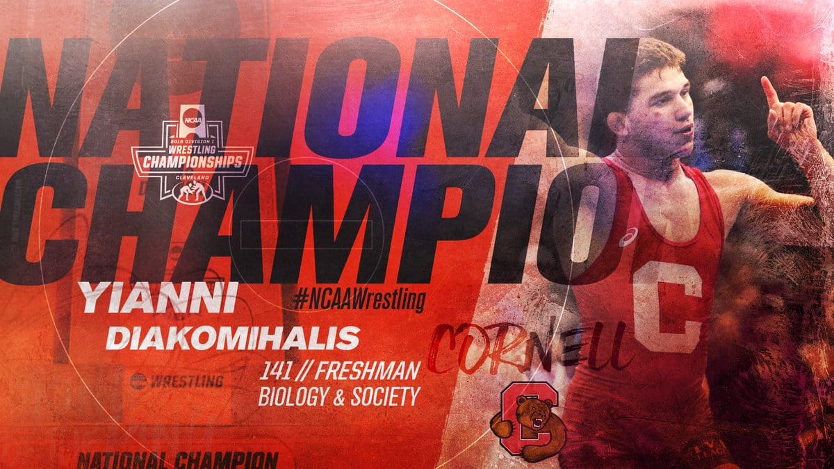 Late cradle makes Cornell’s Diakomihalis an NCAA Champion