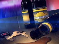 Felony DWI arrest in Canandaigua after one-car crash