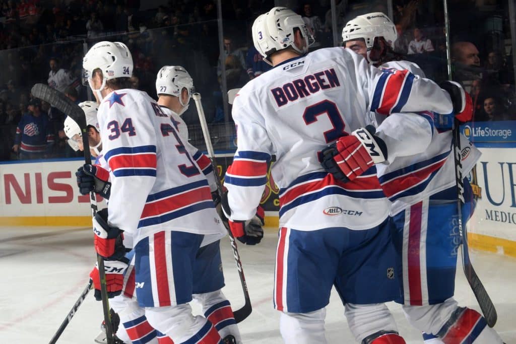 Nelson scores twice as Amerks double up Devils