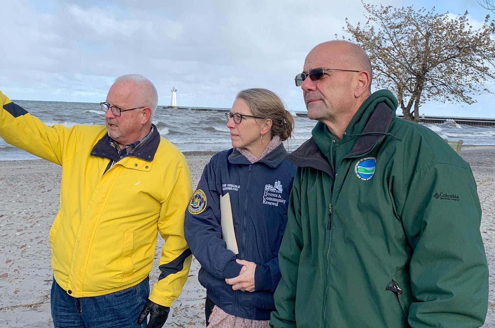 State officials get Sodus Point Beach tour