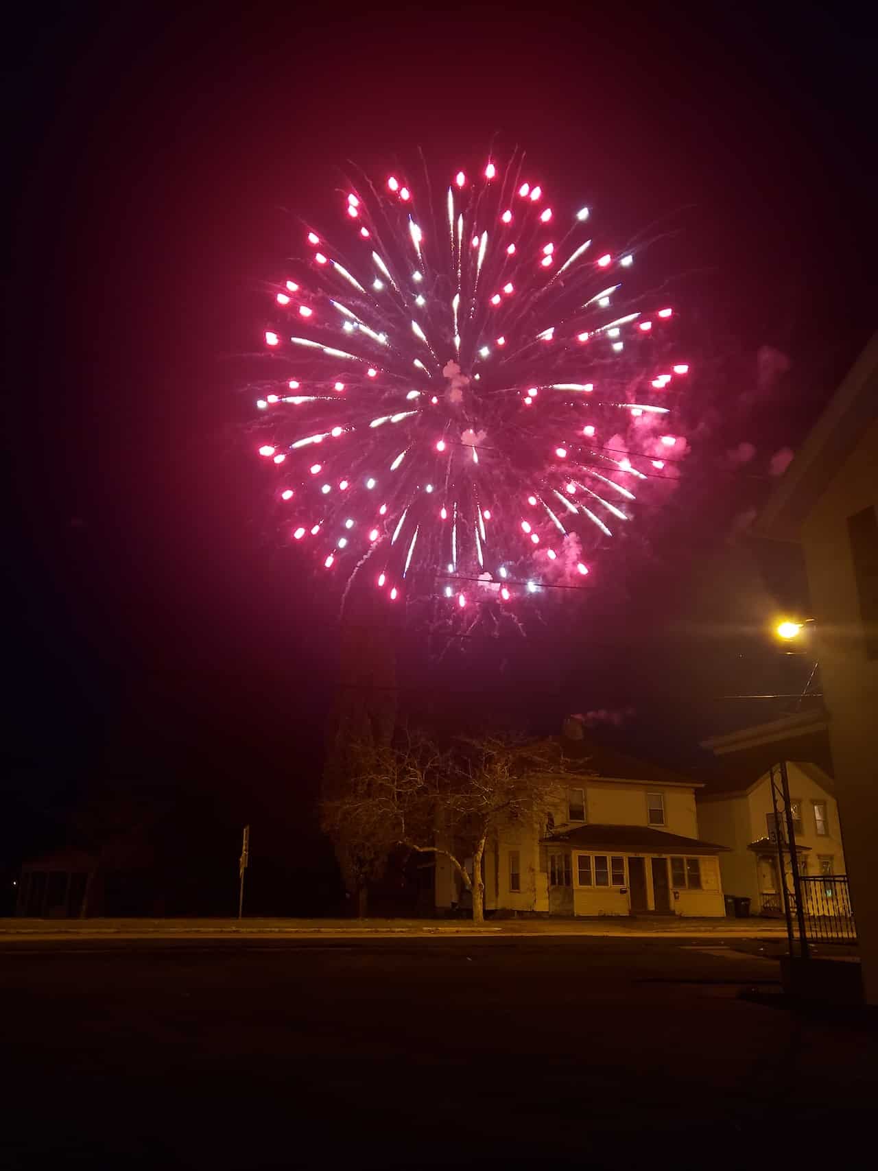Thanksgiving fireworks (photo)