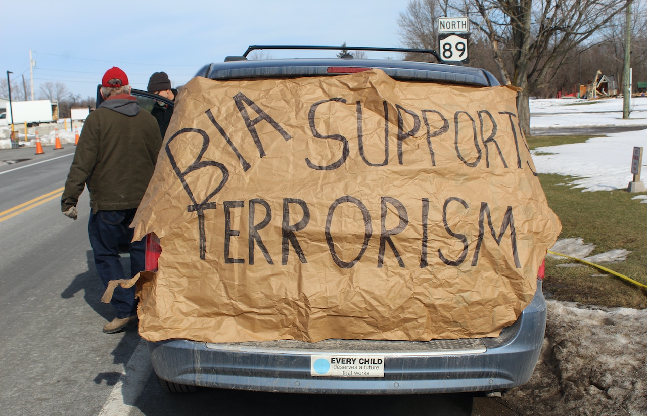 Protest lasts through weekend after demolition at Cayuga Nation properties in Seneca Falls