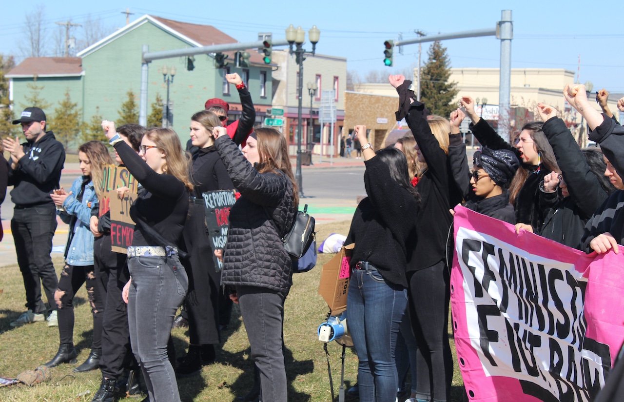 March takes protesters through downtown Geneva on International Women’s Day