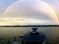 Double rainbow on Keuka (photo)