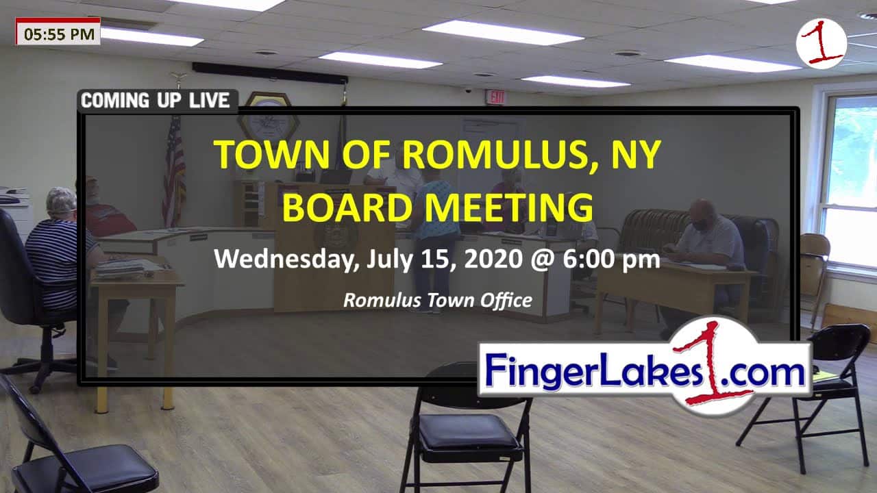 WEBCAST REPLAY: Town of Romulus July Board Meeting 7/15/20 (video)