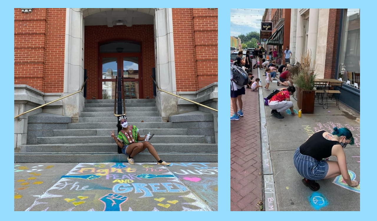 Geneva’s public art committee calls for change in local ordinance after DPW removed chalk art