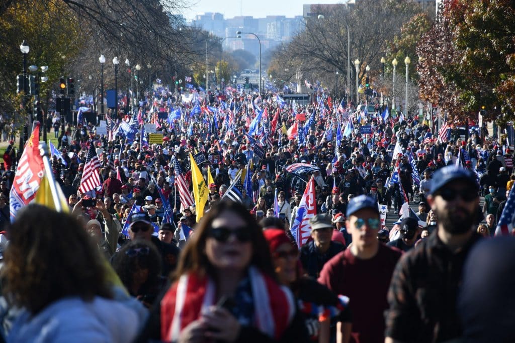 ‘Million MAGA March’ brings thousands to Washington in support of President Trump despite projected loss