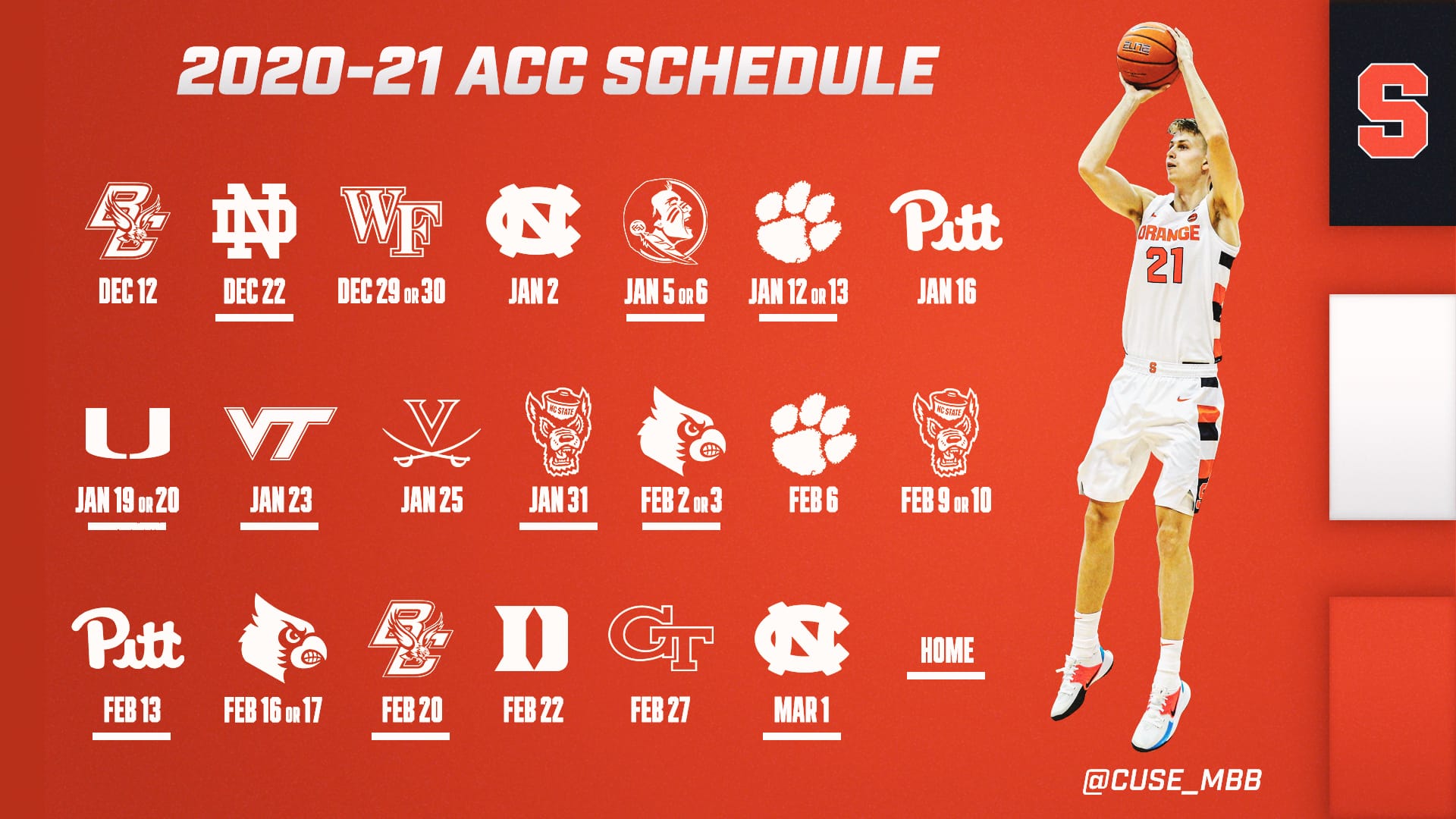 Syracuse men’s basketball finally has a 2020-21 schedule Syracuse men’s basketball finally has a 2020-21 schedule