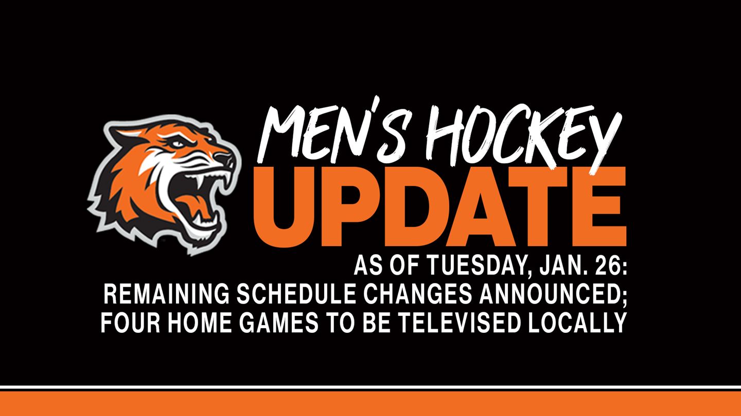 Multiple changes announced for remaining RIT men’s hockey schedule Multiple changes announced for remaining RIT men’s hockey schedule