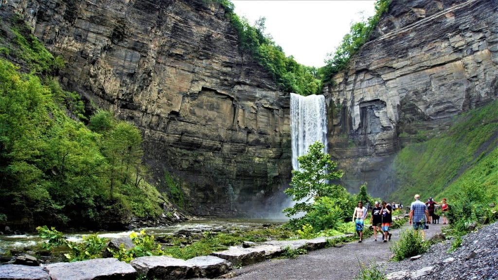 GOOD SPOTS: Taughannock Falls State Park; easy hike with a beautiful view