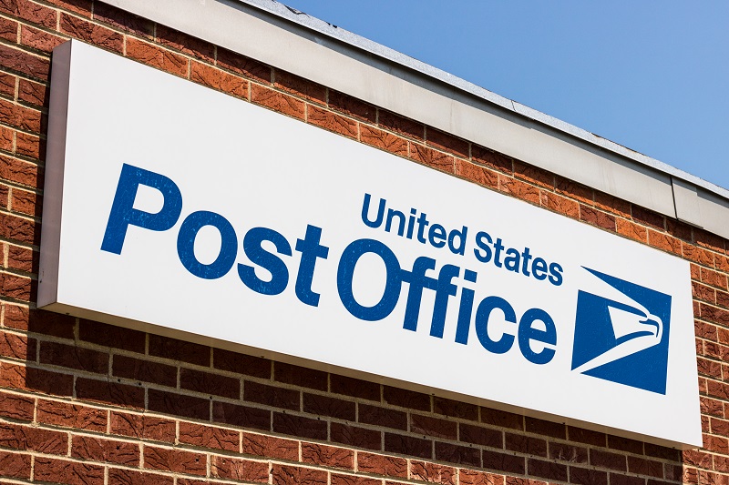 post office sign, which many ask about being open on Good Friday
