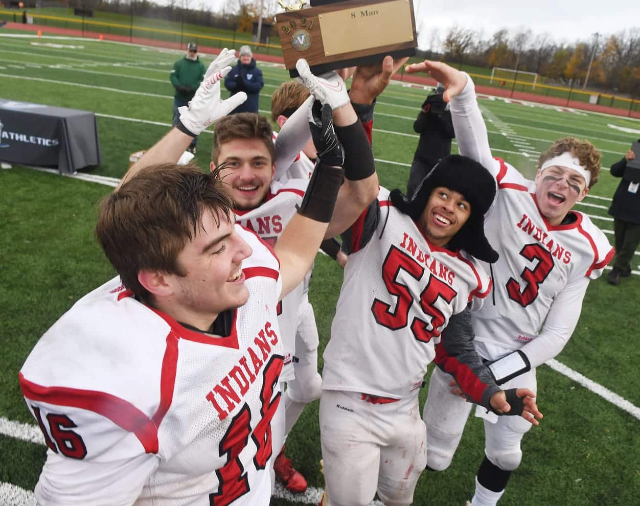Red Jacket defends 8-man title with blowout win over Frewsburg Red Jacket defends 8-man title with blowout win over Frewsburg