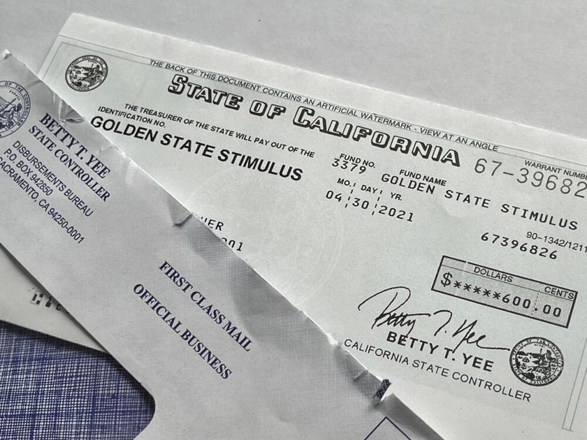 Remaining 900,000 Golden State Stimulus checks will go out before New