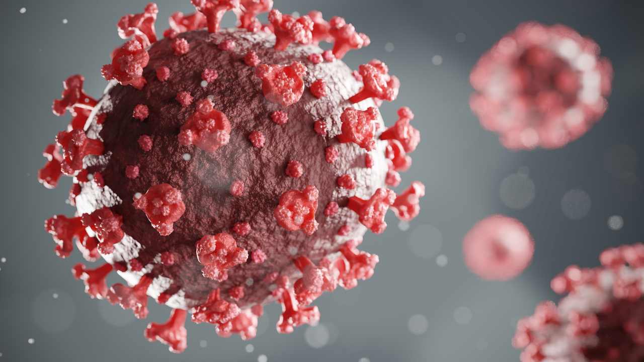 red 3D omicron cell, COVID-19 variant