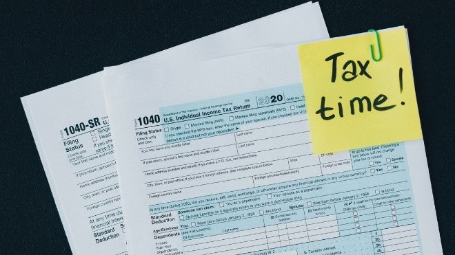 tax return forms used for tax refunds sent by the IRS