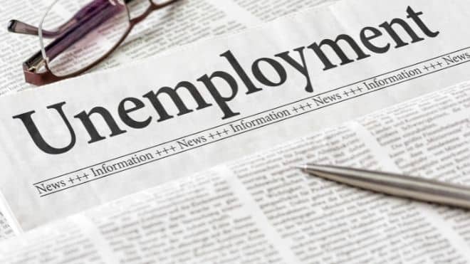 unemployment rate headline as the economy struggles and states add jobs for residents.