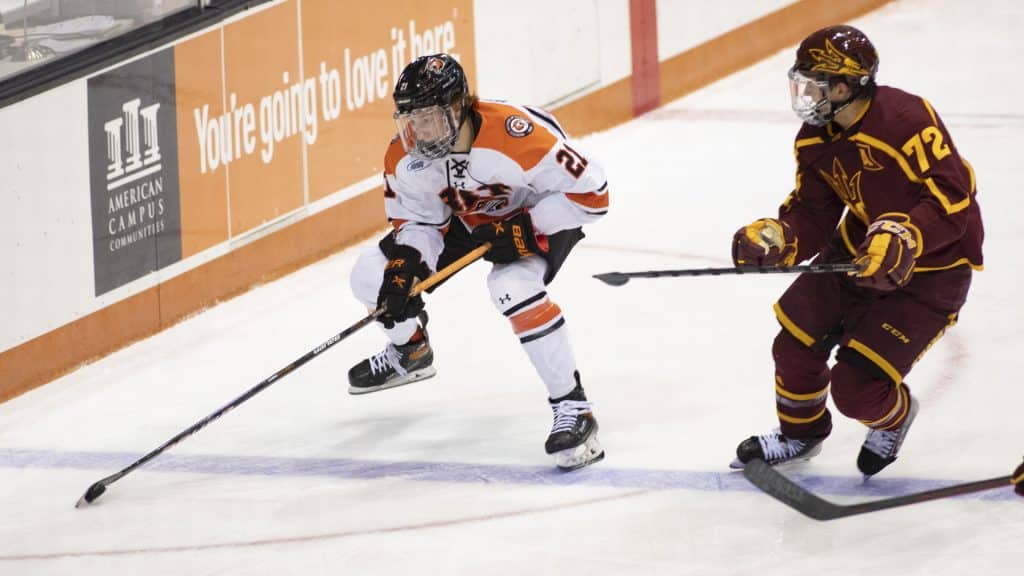 RIT forward Carter Wilkie named Atlantic Hockey Rookie of the Month