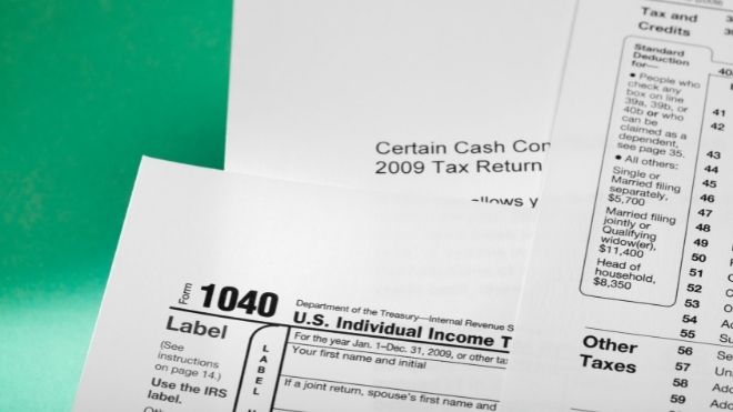 IRS tax return forms