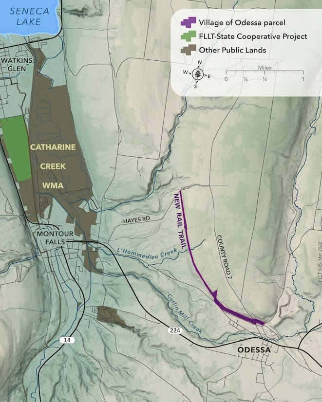 Finger Lakes Land Trust supports Village of Odessa rail trail project Finger Lakes Land Trust supports Village of Odessa rail trail project