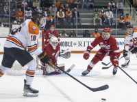 RIT shuts out Sacred Heart in Game 1 of Atlantic Hockey Quarterfinals