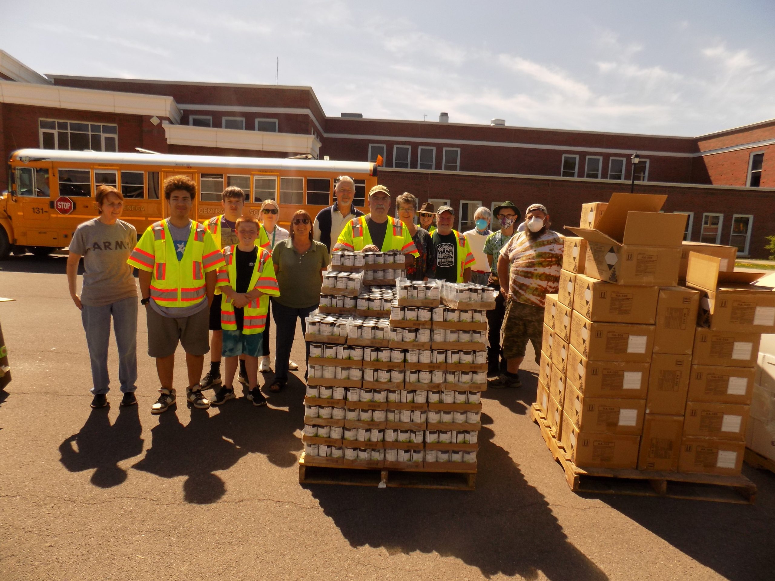 INSIDE THE FLX: Ovid food pantry monthly food distribution at South Seneca High School (podcast)
