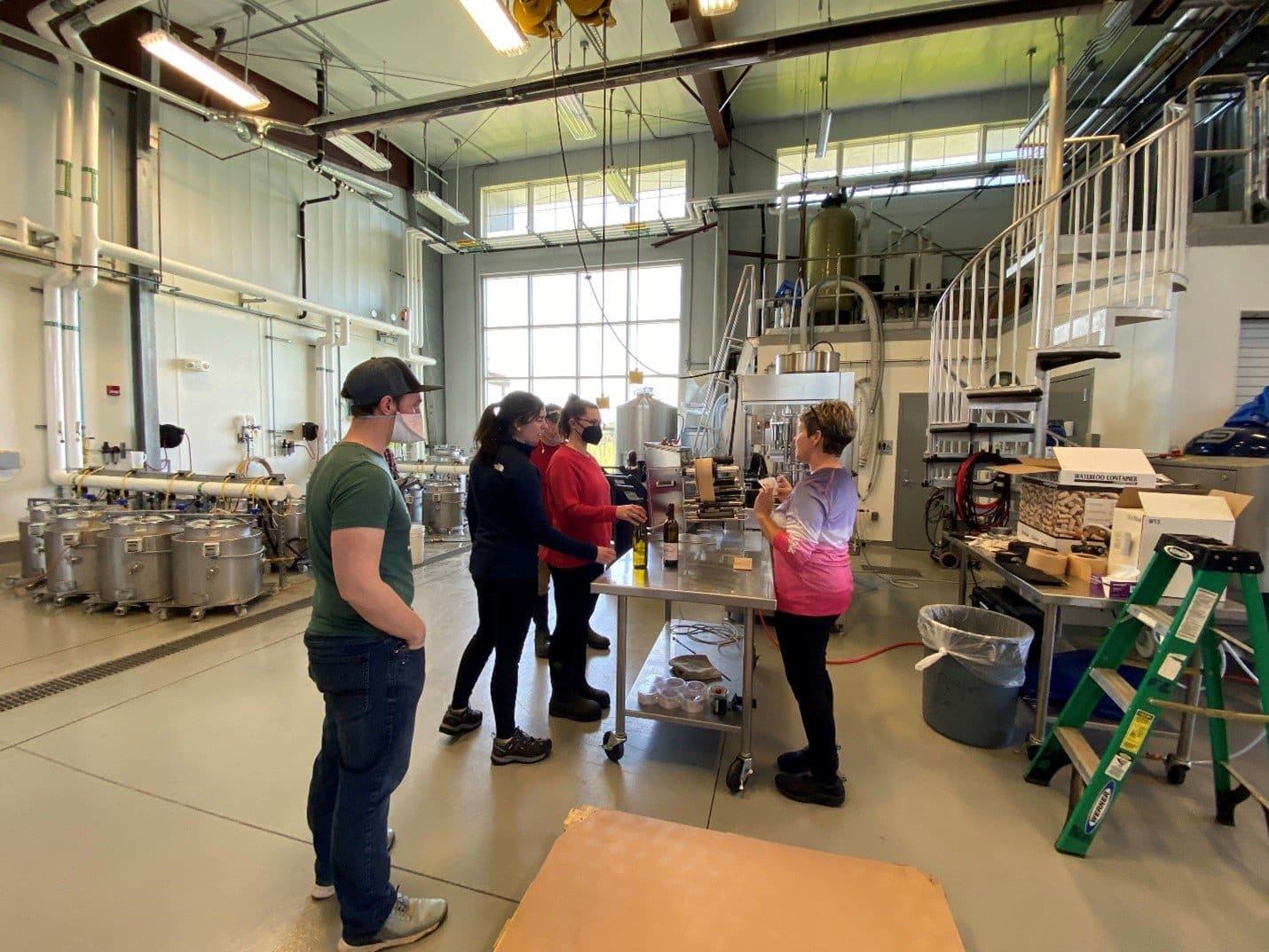 Donation from Waterloo Container helps FLCC students finish year-long winemaking project