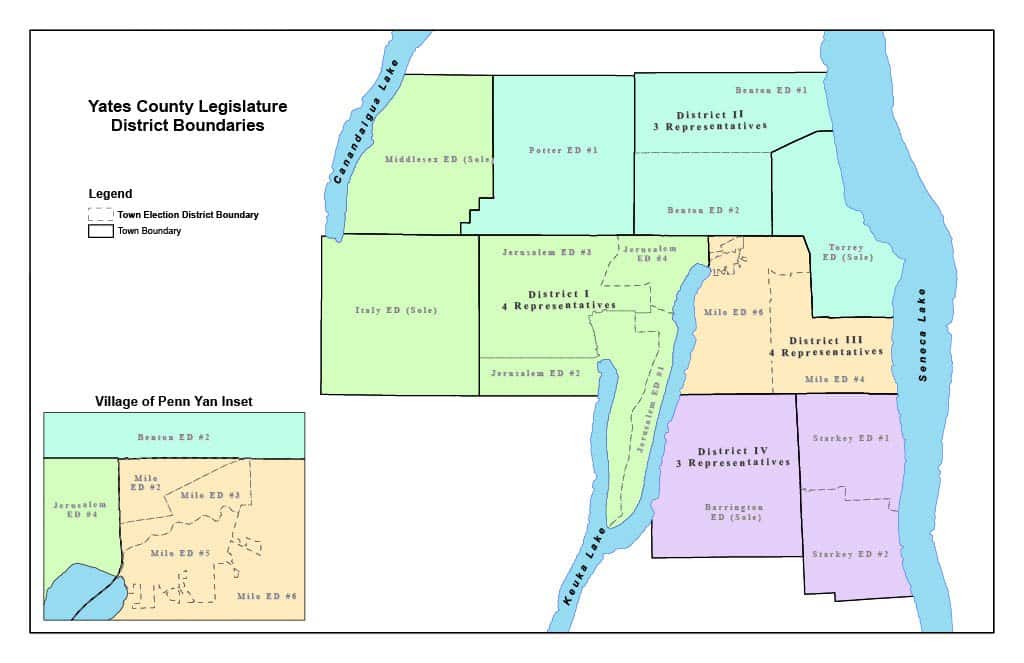 Yates County Legislature appears ready to adopt new district map