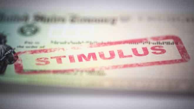 Stimulus checks or tax rebate payments going to Americans in different states throughout the United States.