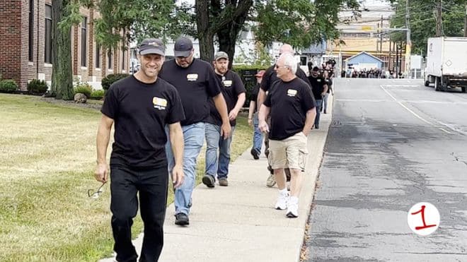 Hundreds of employees rally outside ITT Goulds Pumps Hundreds of employees rally outside ITT Goulds Pumps