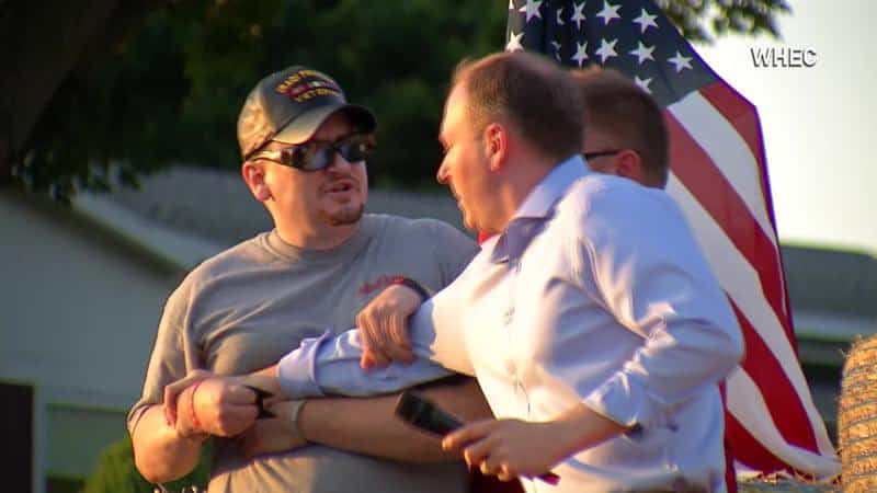 Congressman Lee Zeldin attacked at gubernatorial campaign event at VFW in Perinton