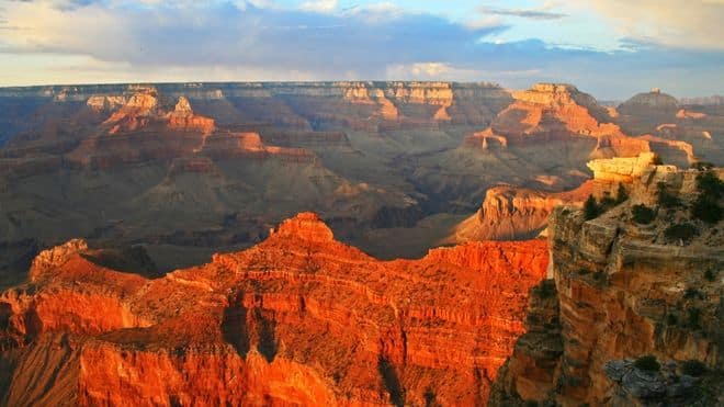Grand Canyon where a missing hiker had his backback found by firefighters.