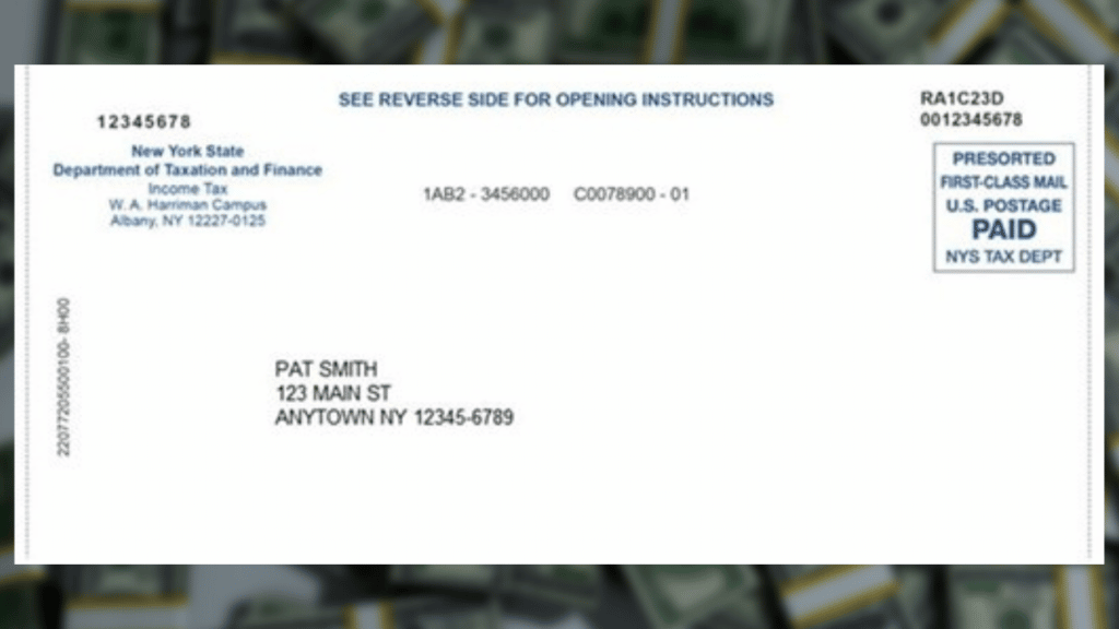 check many new yorkers will receive in mail