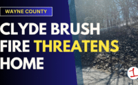 Firefighters credited with stopping brush fire from threatening home in Clyde