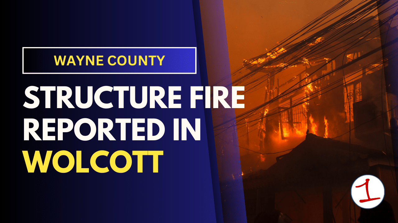 Firefighters from two counties called to Wolcott blaze