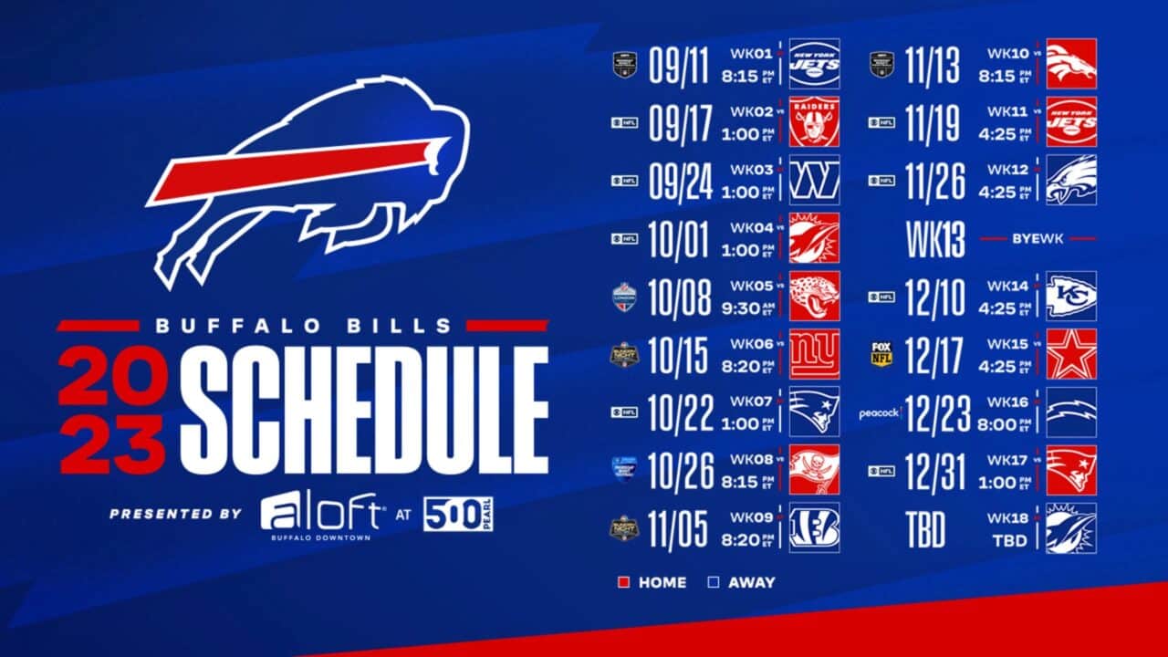 Bills release 2023 schedule