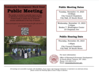 Auburn announces public meetings for Community Development Back Grant plan