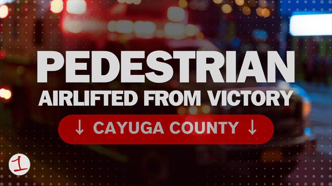 One airlifted from overnight car-pedestrian accident in Cayuga County One airlifted from overnight car-pedestrian accident in Cayuga County