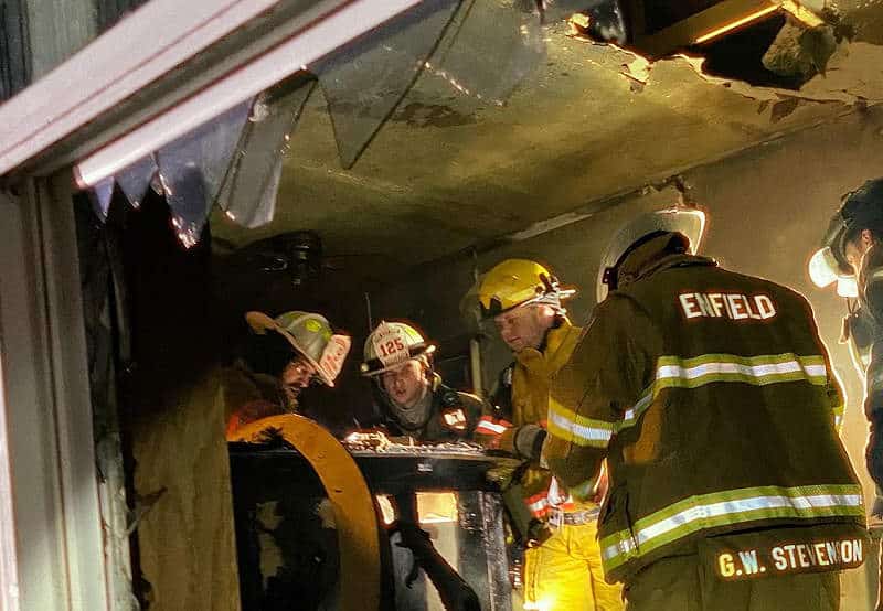 One displaced after Enfield fire One displaced after Enfield fire