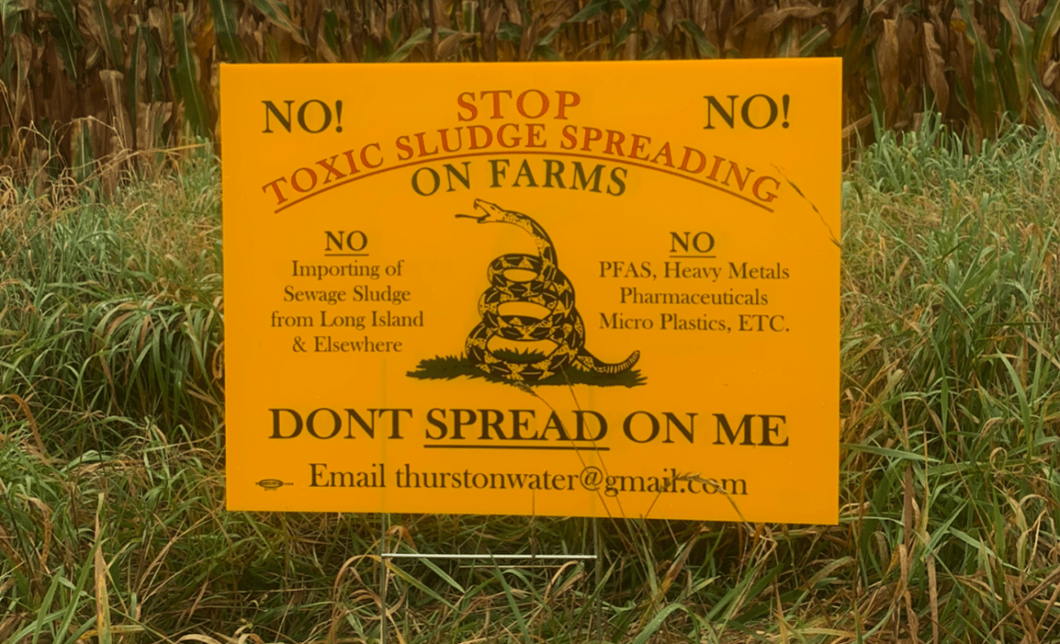 PFAS levels 9x higher in water sites adjacent to fields that spread sewage sludge, tests find