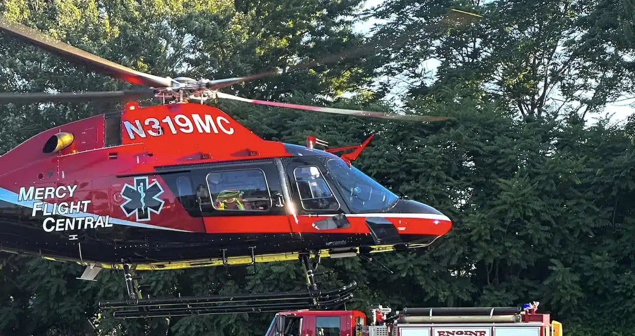 One Airlifted From Serious Hopewell Crash One Airlifted From Serious Hopewell Crash