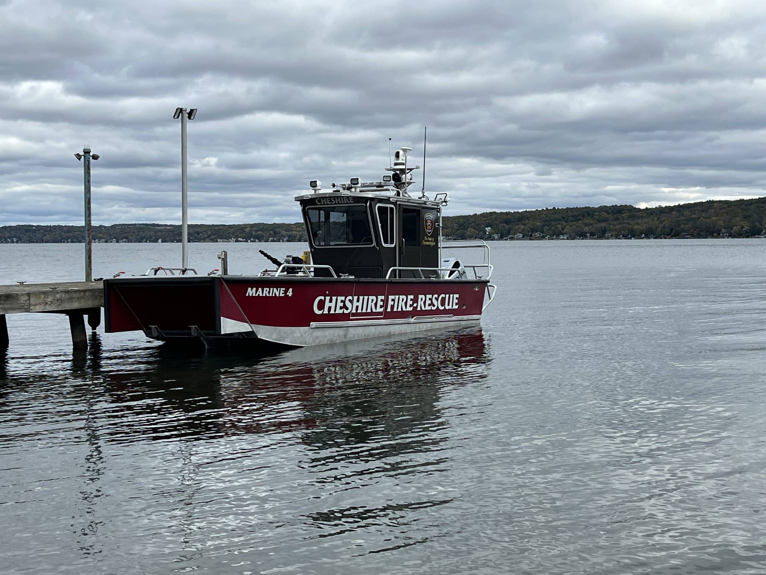Cheshire Fire Department unveils new rescue boat for Canandaigua Lake