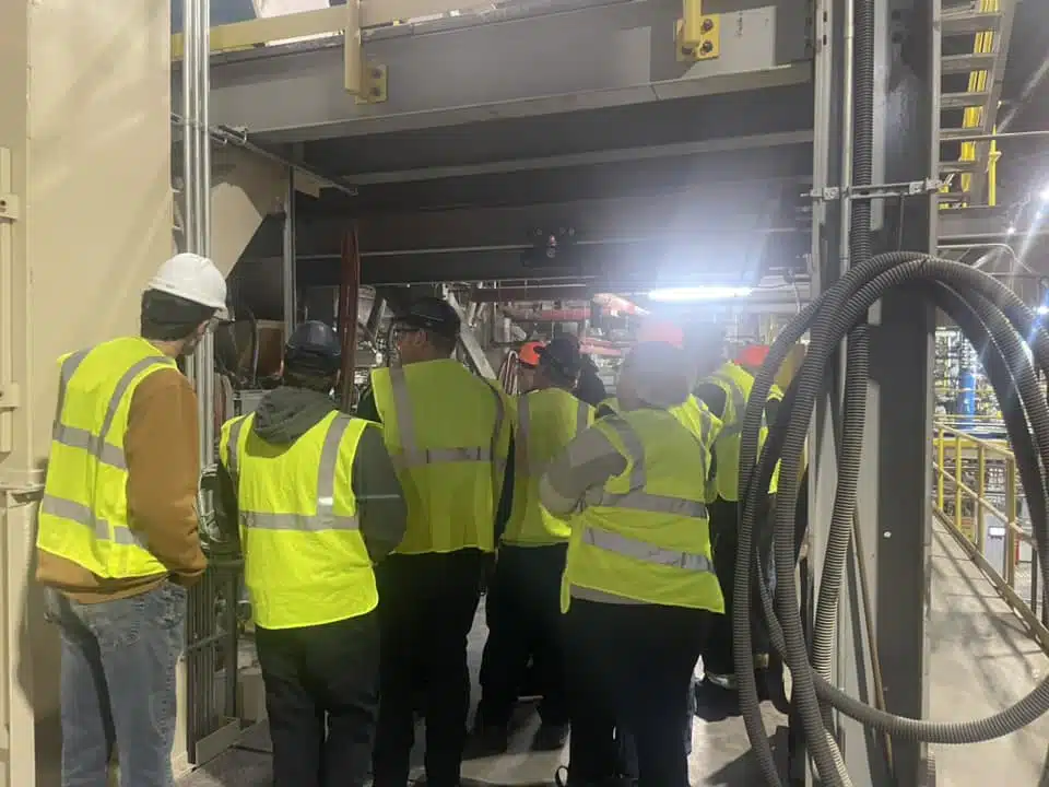 Sennett Fire Department tours new furnace at Owens-Illinois glass facility Sennett Fire Department tours new furnace at Owens-Illinois glass facility