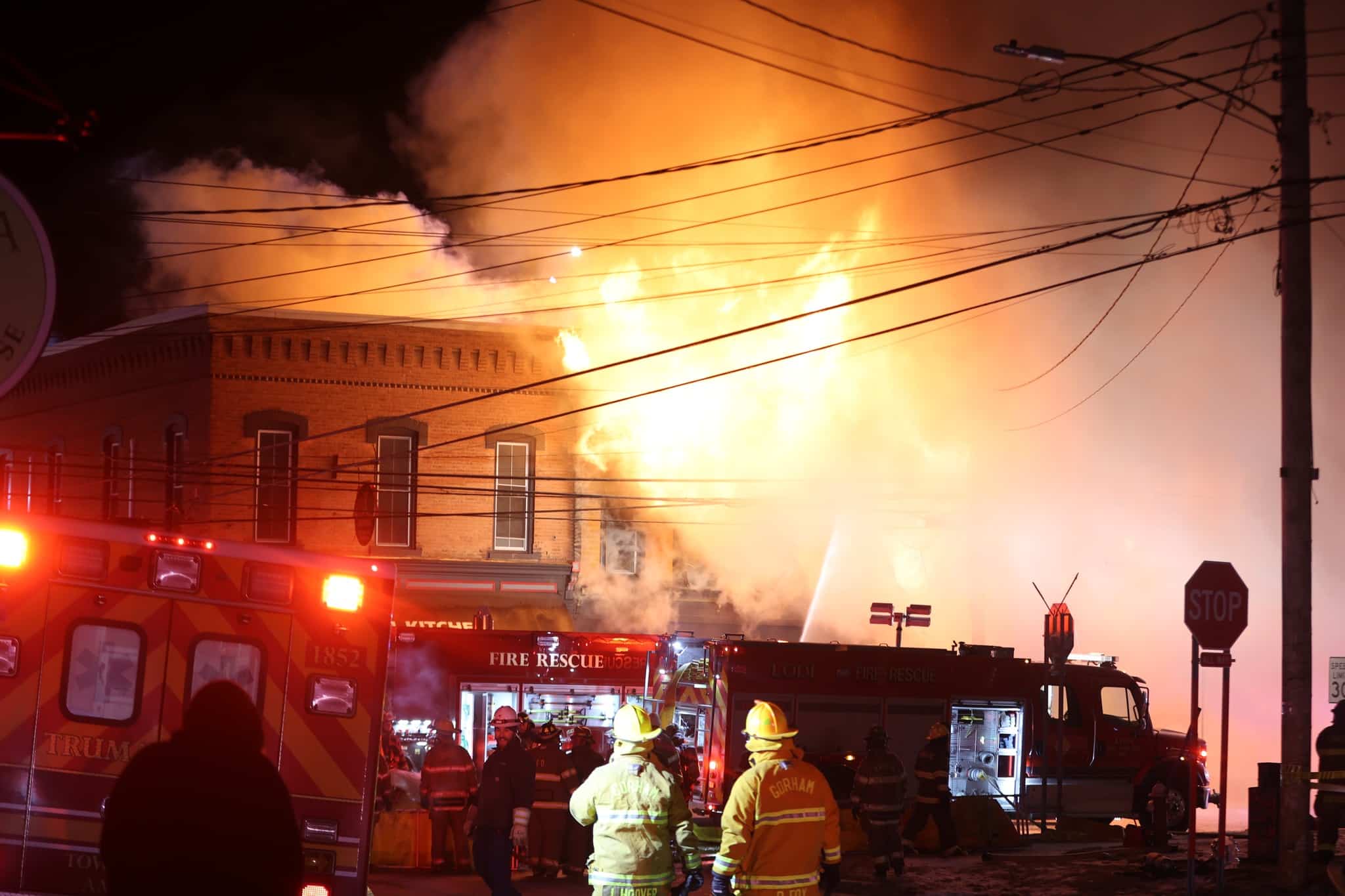 Ovid unites after Main Street fire loss