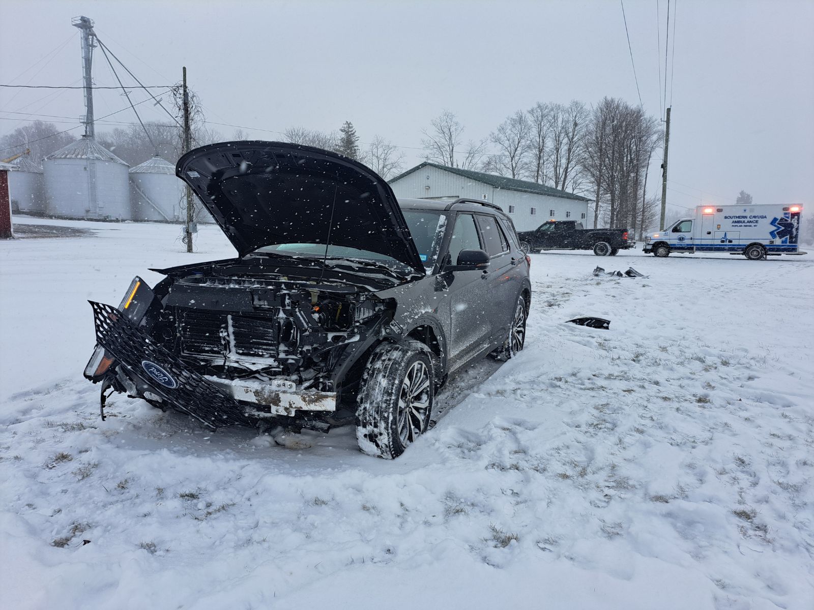 Weather played a factor in Genoa crash: Only one vehicle involved Weather played a factor in Genoa crash: Only one vehicle involved