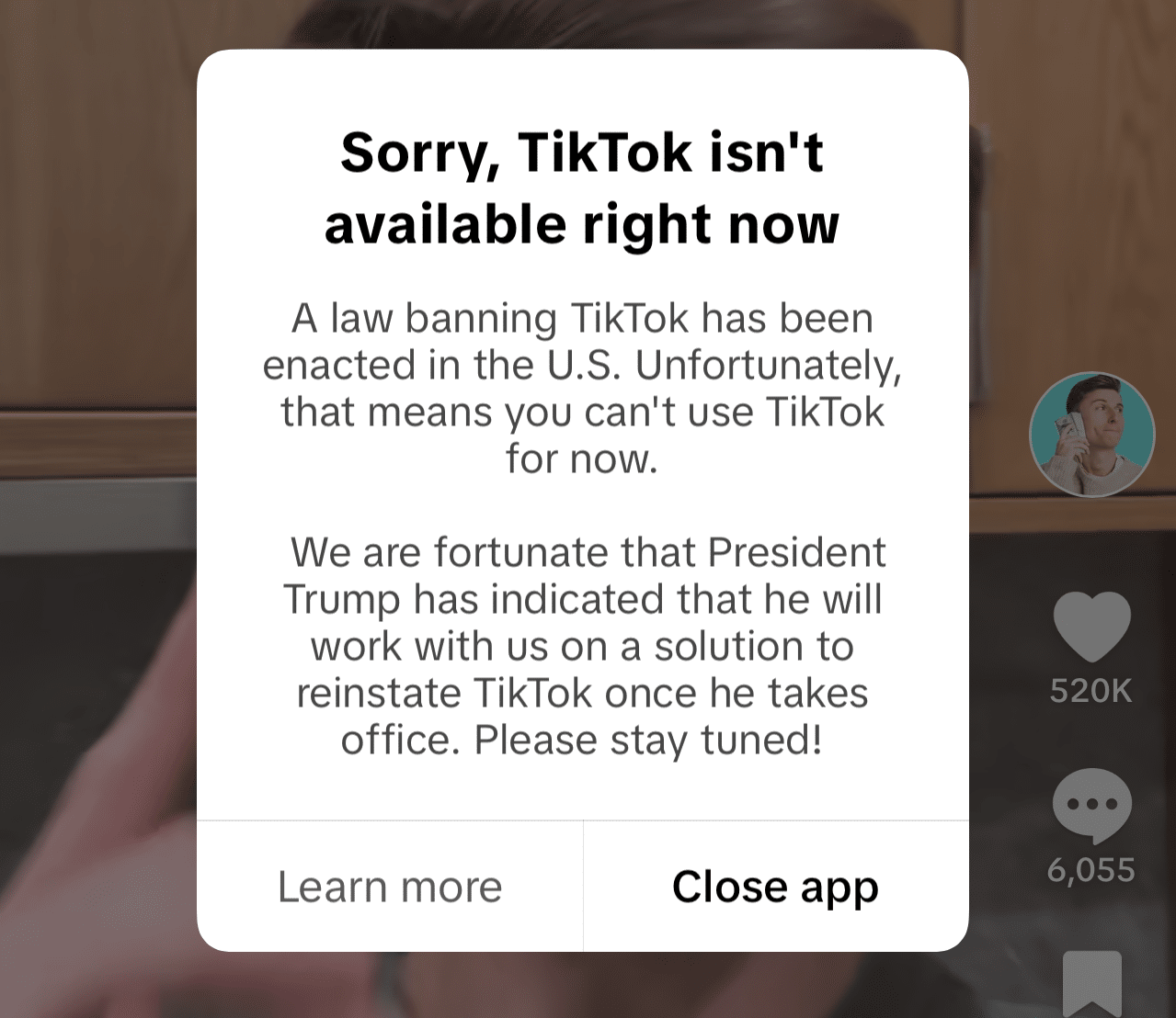 TikTok vanishes in the U.S. amid legal battle TikTok vanishes in the U.S. amid legal battle