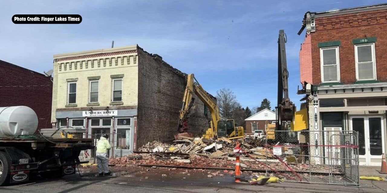 Historic downtown Clyde building demolished Historic downtown Clyde building demolished