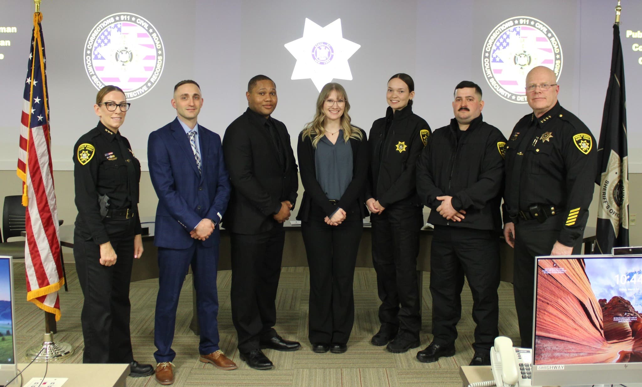 Wayne County Sheriff’s Office welcomes five new members, promotes deputy to sergeant