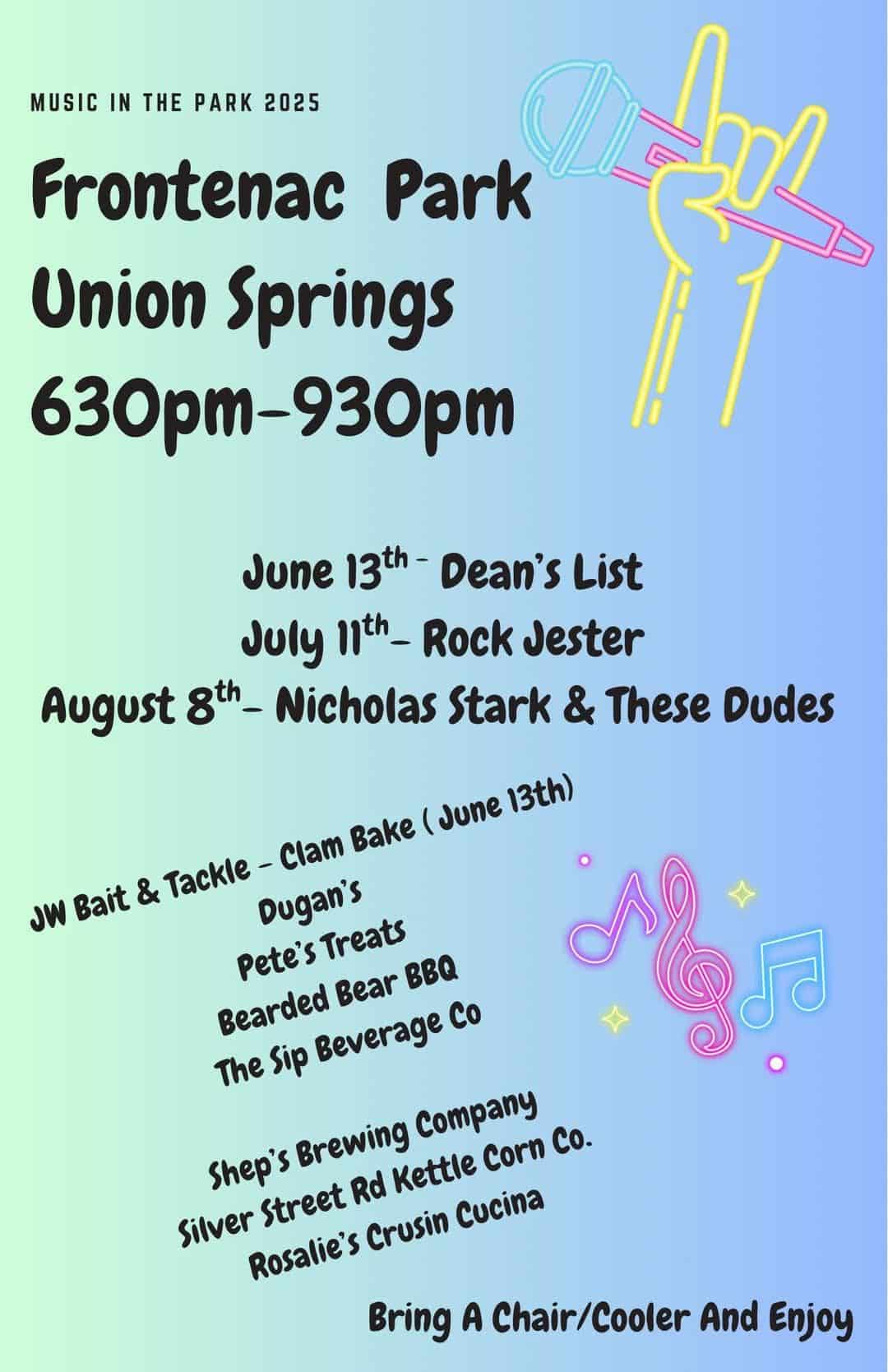 Music in the Park returns to Union Springs this summer Music in the Park returns to Union Springs this summer