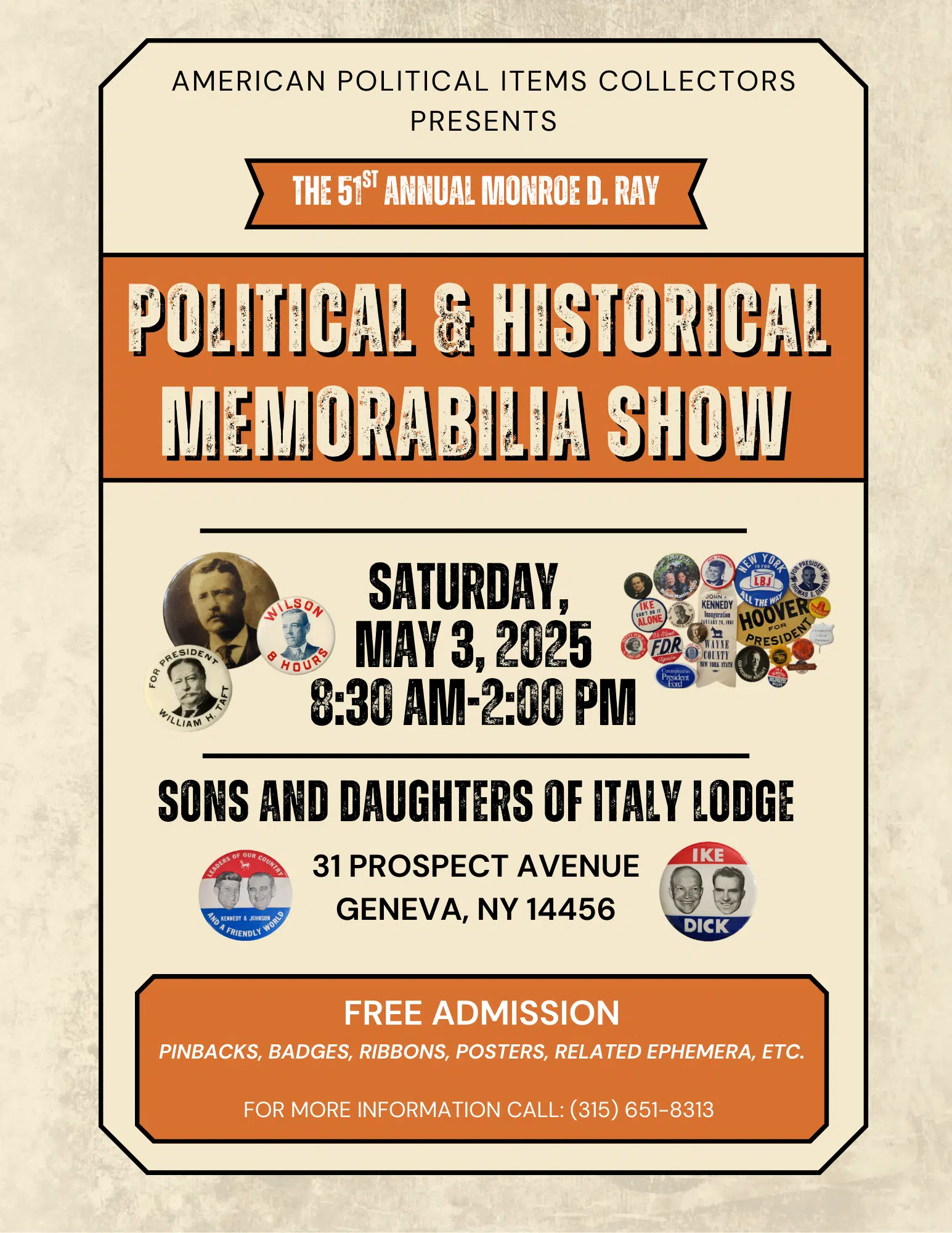 Historical and political memorabilia show returns to Geneva Historical and political memorabilia show returns to Geneva